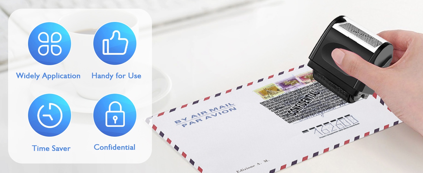 confidential roller stamp
