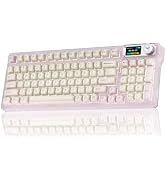 Aula F98Pro V3 Wireless Mechanical Gaming Jelly Keyboard with Screen & Knob | Triple-Mode Hot Swa...