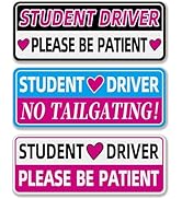 Student Driver Magnet for Car, Colorful New Drivers Magnets, Please Be Patient Student Driver Mag...