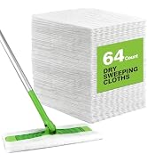 HOMEXCEL Dry Sweeping Cloths Pads Compatible with Swiffer Sweeper- Disposable Duster Refills Mop ...