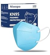 NIWOPO Face Mask 100 Pack, Individually Wrapped, 5-Ply Breathable Comfortable Safety Mask Filter ...