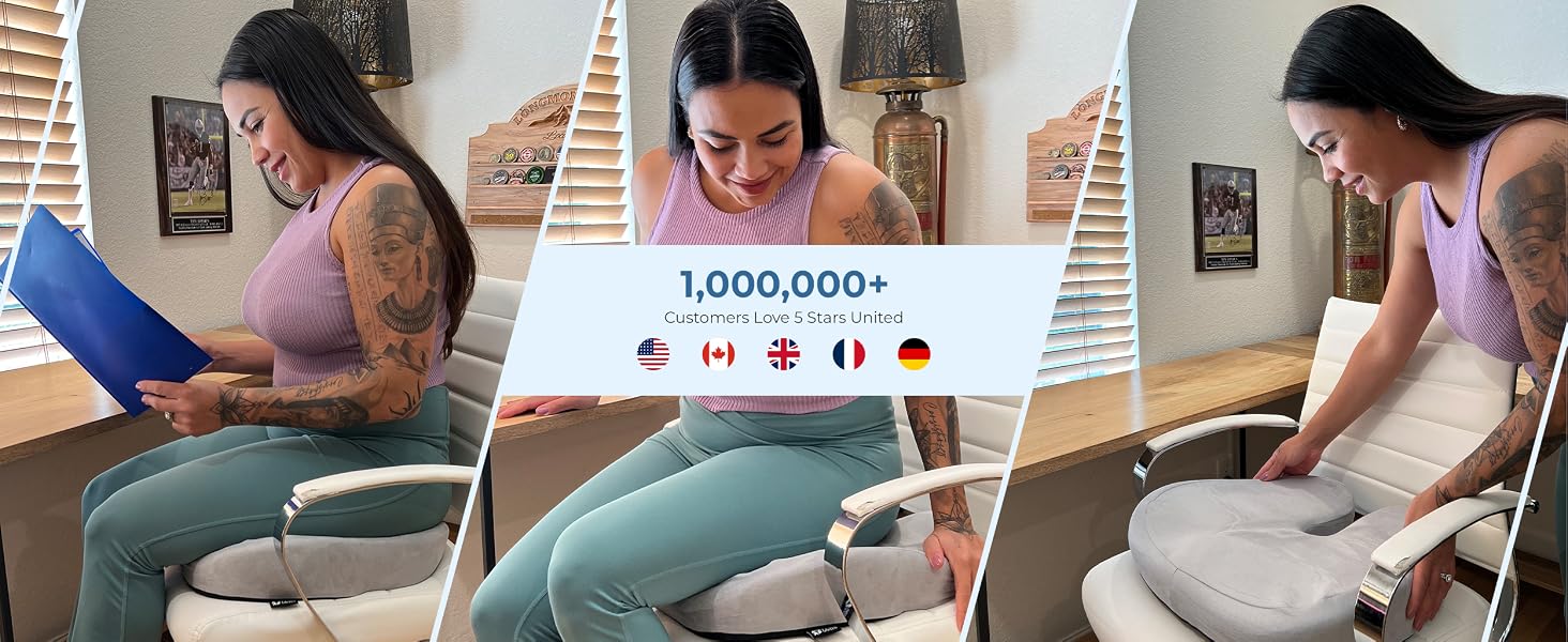 Seat Cushion Pillow - Designed for all-day sitting comfort