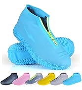 ydfagak Shoe Covers Waterproof Reusable Foldable Not-Slip Rain Shoe Covers with Zipper,Shoe Prote...
