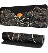 G JGOO Large Mouse Pad, Large Gaming Mousepad, XXL Mouse Pad, Non-Slip Mouse Mat, Black Mouse Pad...