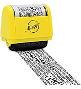 Miseyo Wide Roller Stamp Identity Theft Stamp 1.5 Inch Perfect for Privacy Protection - Yellow