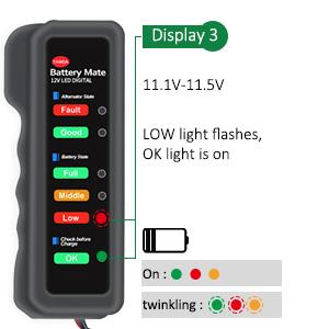 Battery tester alternator tester lamp status (3)