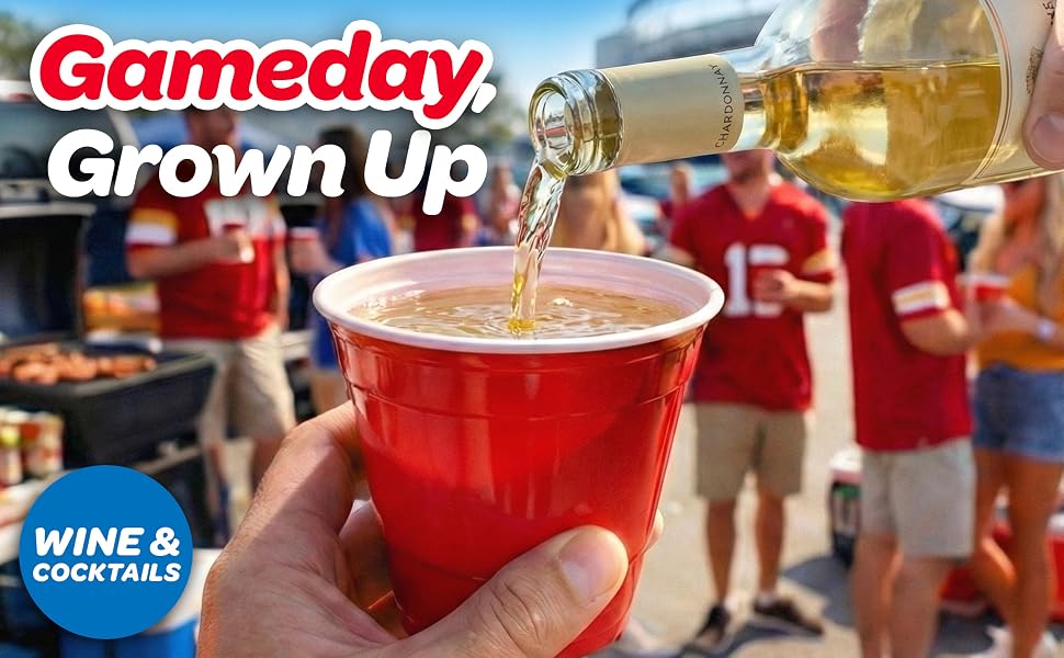 reusable plastic wine cups