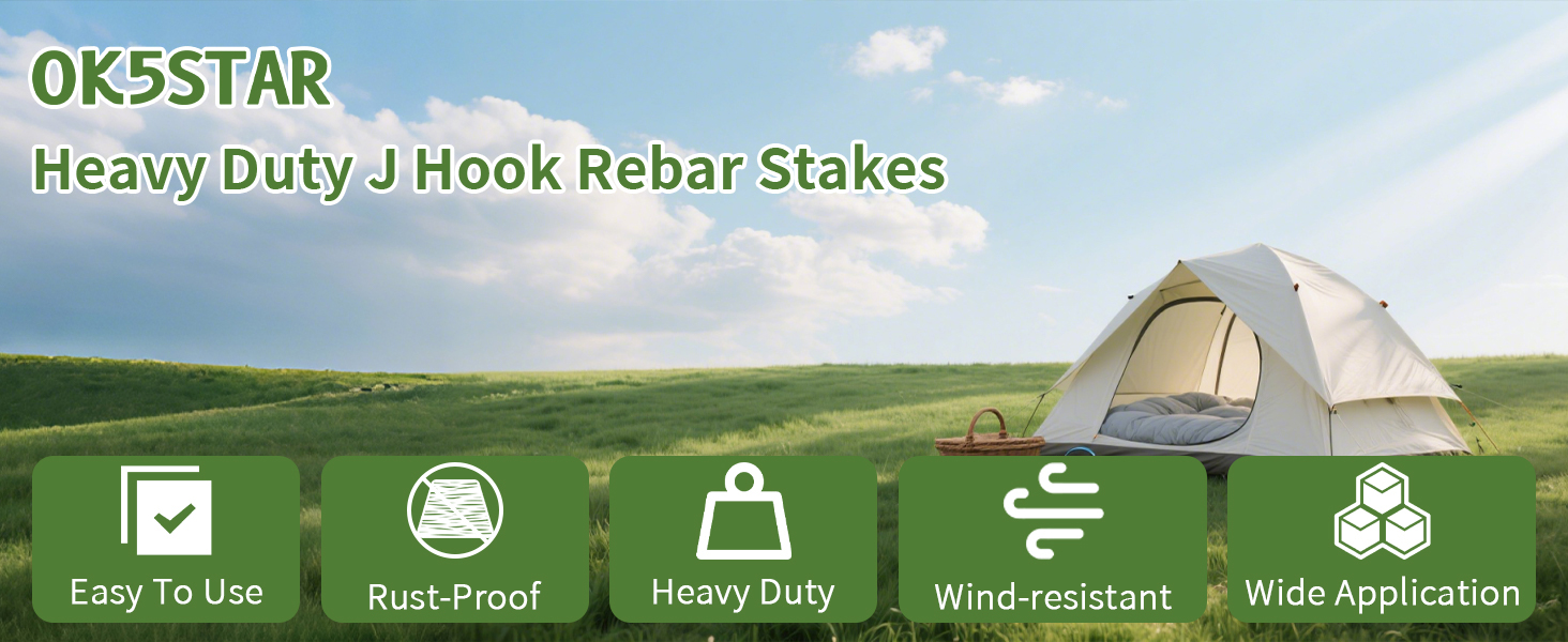 j hook rebar stakes 12 inch