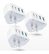 3-Pack USB C Charger Block, 40W 4 Port Flat Fast USB C Wall Charger PD 3.0 Power Adapter Multport...