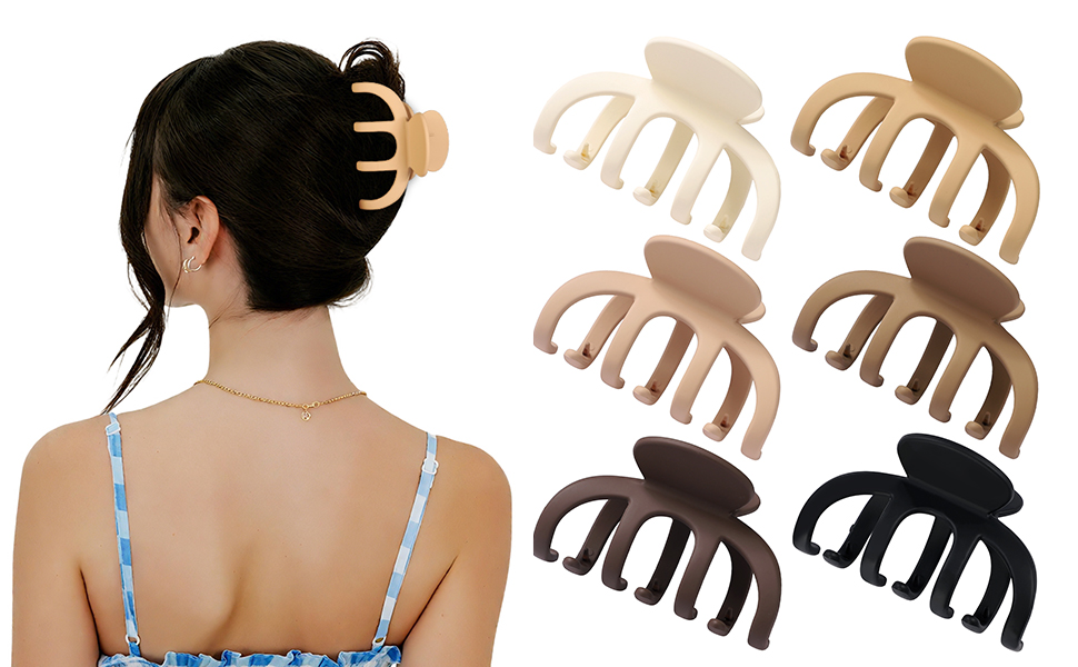 SMKSL Matte Banana Jaw Clips Hair Accessories for Women