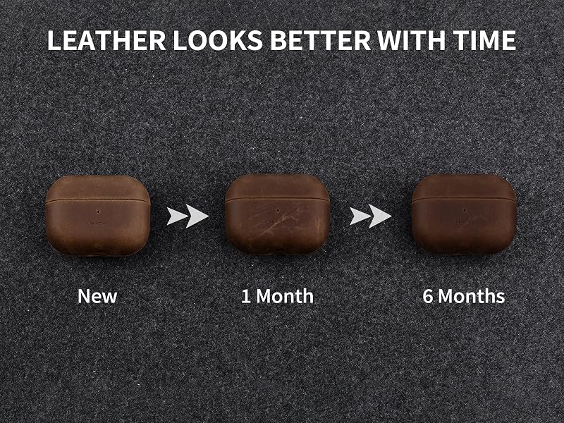 belemay airpods pro 2nd gen case leather