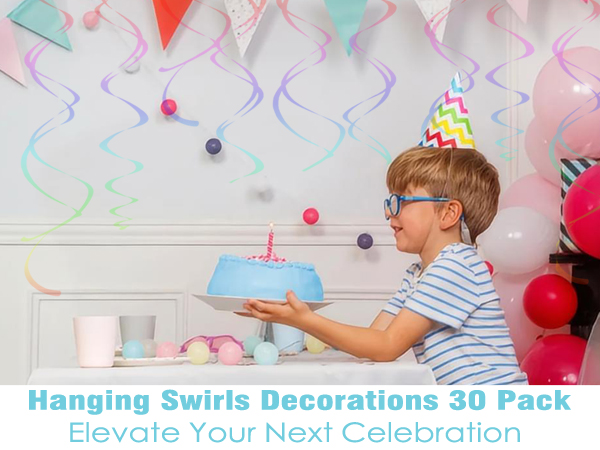 hanging swirls
