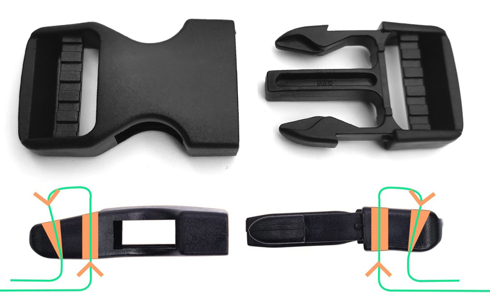 Dual Adjustable No Sewing Clips Snaps