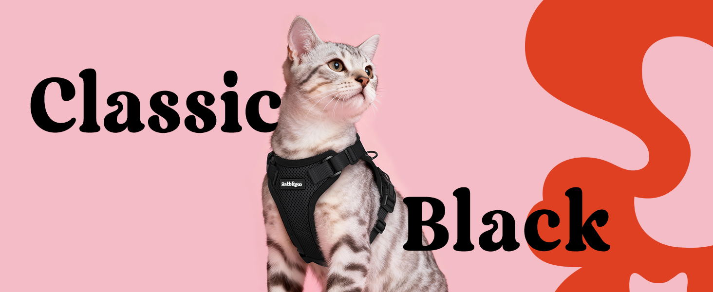 rabbitgoo Escape Proof Cat Harness with Leash Set