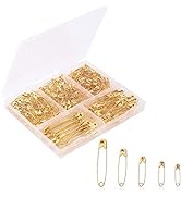 Mr. Pen- Safety Pins, 300 Pack, Assorted Sizes, Golden, Safety Pins for Clothes, Large Safety Pin...