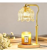 CASTLELIFE Electric Candle Warmer Lamp with Timer & Dimmer, Height Adjustable Wax Warmer for Jar ...
