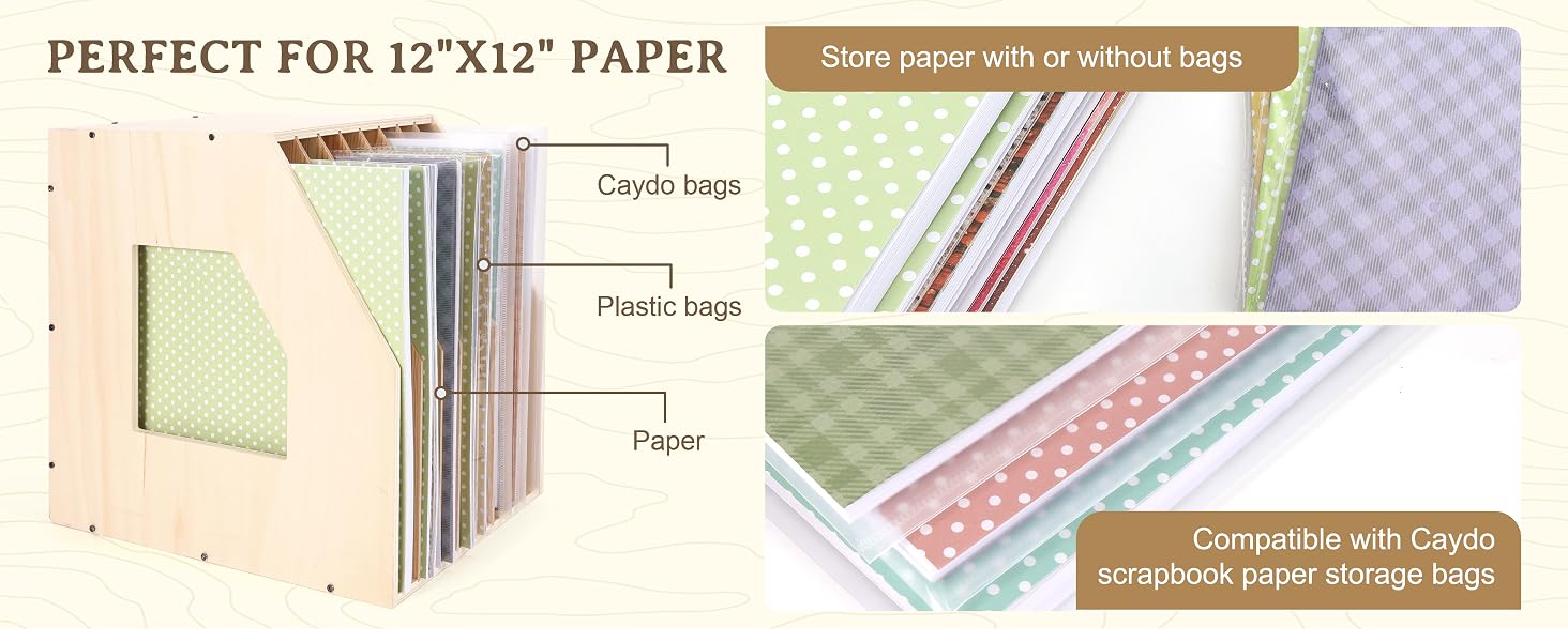 Scrapbook Paper Storage Organizer