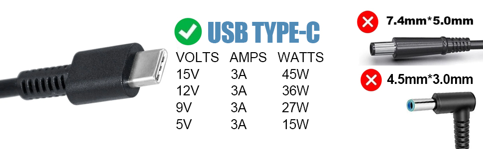 HP 45W AC Adapte