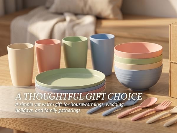 dishes set for 4 rv plates and bowls set first apartment essentials house essentials