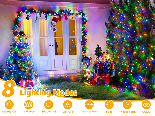 color christmas lights