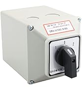 Baomain Universal Rotary Changeover Cam Switch SZW26-63/D303.3D 660V 63A 3 Position 3 Phase with ...