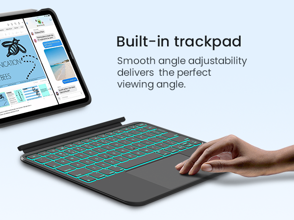 typecase Keyboard Case for iPad A16 11th / 10th Gen & iPad Air 11-inch(M4/M3/M2, 2026/2025/2024)