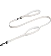 TUG 5 FT Heavy Duty Dog Leash with 2 Handles | Padded Traffic Handle (Cream)