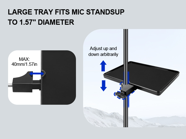 Microphone Stand Tray