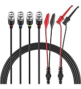 Micsoa BNC Test Leads Set, Oscilloscope Probes BNC to Alligator Clips, BNC to Mini Test Clips, BN...
