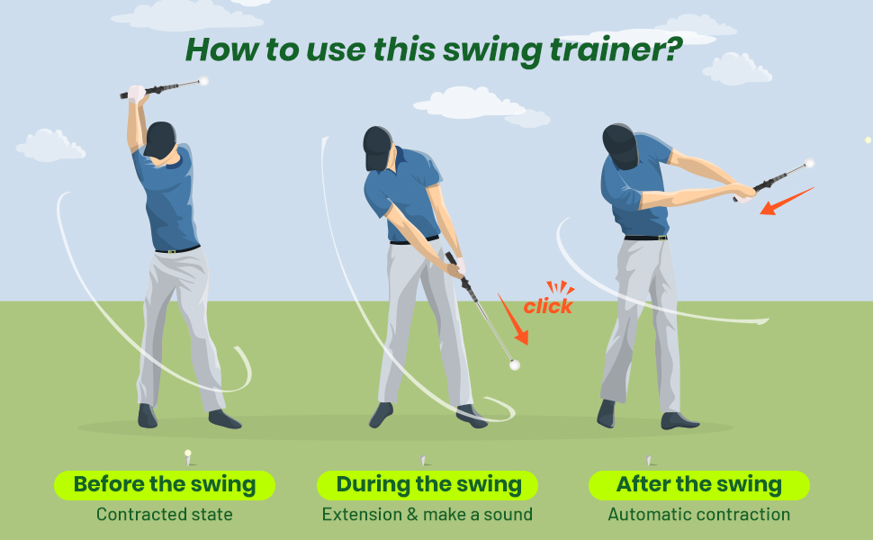FODESAN golf swing trainer for right handed golfers