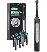ORAFLIPP Rotating Electric Toothbrush - 3 Cleaning Modes, Smart Memory & 2-Minute Timer, Type-C R...