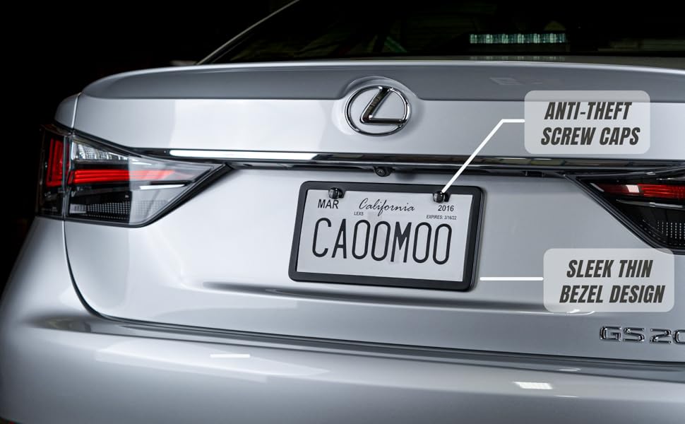 Black license plate frame 3