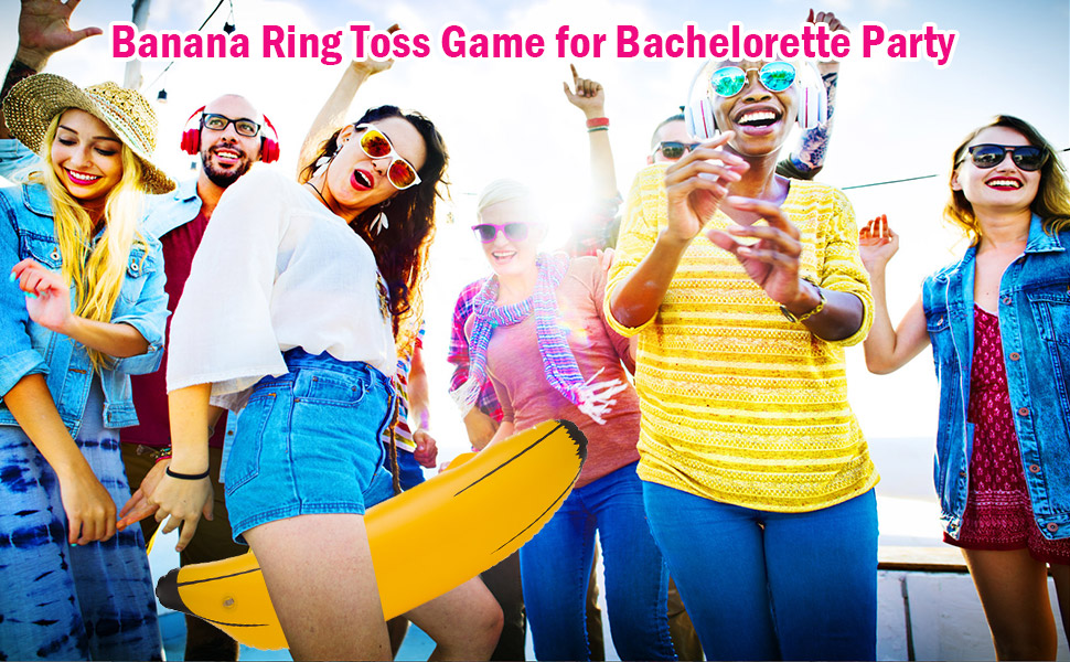 Inflatable Banana Ring Toss Game for Bachelorette Party