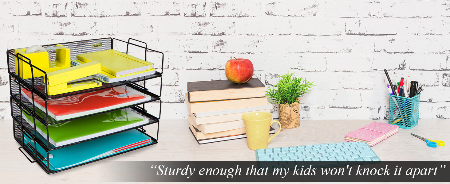 file organizer for desk paper organizer for desk classroom decor desktop organizer paper tray