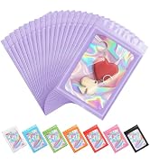 ANZNKU 100 Pieces Smell Proof Mylar Bags, Holographic Packaging Bags, Resealable Odor Foil Pouch ...