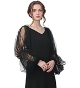 GRACEART Bridal Long Detachable Sleeves Sun Protection Elastic Shoulder Covers Strapless Wedding ...