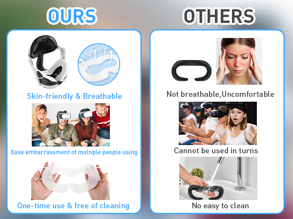 VR FACE MASK VR FACE PAD VR FACE COVER VR EYE MASK OCULUS FACE MASK OCULUS FACE MASK DISPOSABLE