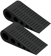 Heavy Duty Door Stoppers for Bottom of Door, Optish 2 Pack Large Door Stop, 1.9 in Tall Door Wedg...