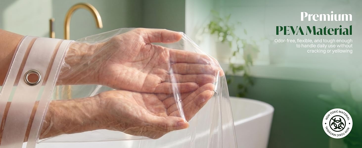 Shower Curtains Clear Transparent Tub Bathroom Bath