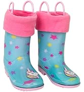 Toddler Rain Boots, Kids Rain Boots for Girls and Boys Rain Boots - Rubber with Fun 3D Patterns &...