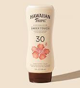 HAWAIIAN TROPIC SHEER TOUCH BODY SUNSCREEN, 30 SPF, NON-GREASY SUNBLOCK FOR WOMEN AND TEENS