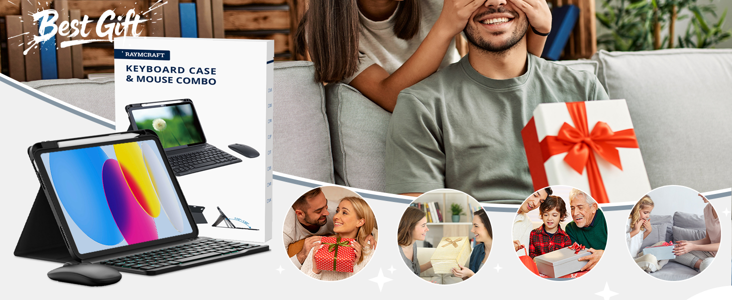 ipad 10th generation case with keyboard;gift