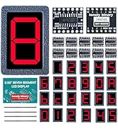 Lonely Binary 0.56" 7-Segment LED Display Kit-12 Common Cathode +12 Common Anode Digits, 24x3D Pr...