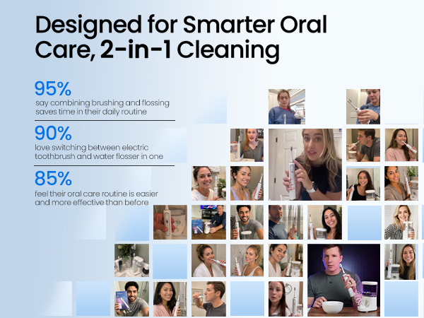 Electric Toothbrush with Water Flosser