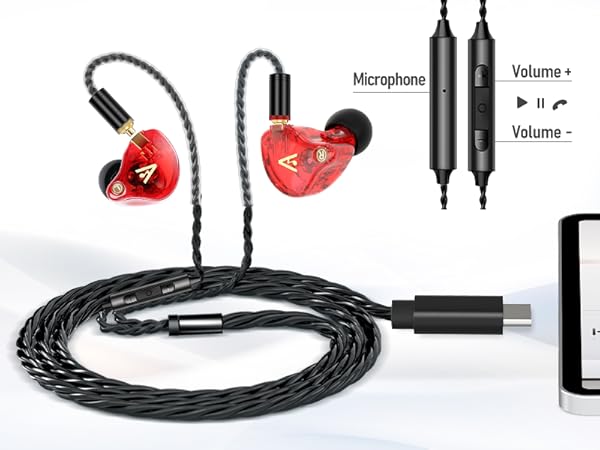 Audiovance Vibes 202 Black_HiFi Wired Earbuds