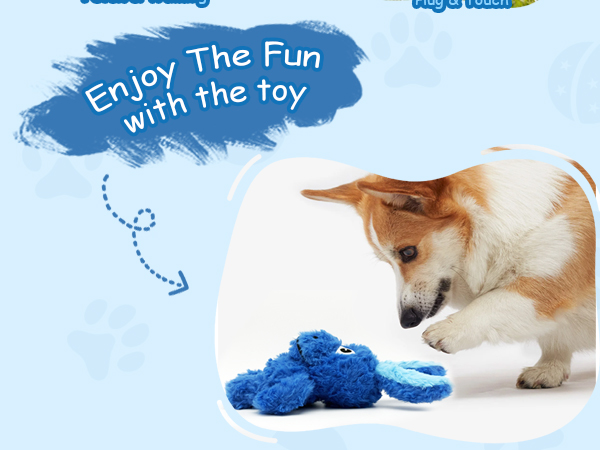 blue donkey dog toy for large dogs