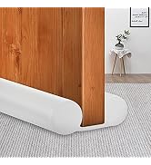 MAXTID White Door Draft Stopper 32 to 38 Inches Double Sided Draft Blocker Sound Proof Adjustable...