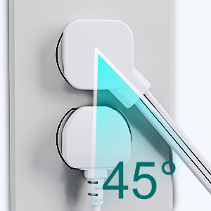 45 degree flat plug outlets