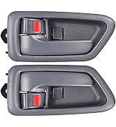 FAERSI 2Pcs Inside Interior Door Handle Front Rear Driver & Passenger Side Replacement for 1997 1...