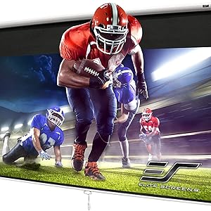 elite screens manual b projector screen retractable pull down projection screen